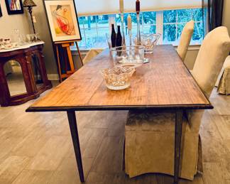 First view of a wonderful handmade farm table