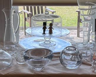 Large Collection of Simon Pearce Glass