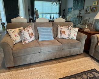 Nice 3 cushion grey sofa