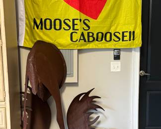 Vermont folk art - the Moose’s caboose and antlers too!