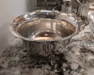Silver plated 1953 trophy footed bowl