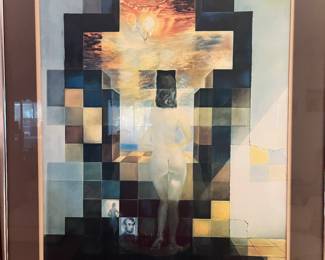 Dalivision Abraham Lincoln Print After Salvatore Dali 