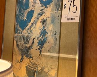 Leroy Neiman tennis player print