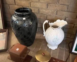 Vintage Pottery Oil Jar etc...