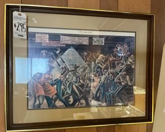 Ernie Barnes "Sugar Shack"Lithograph