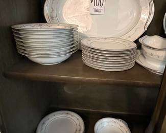 Noritake China Fairmont Large Dinner service for 8 plus!  Hard to find serving pieces