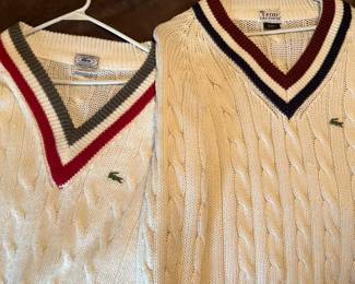 Vintage LaCoste Sweaters 1980's