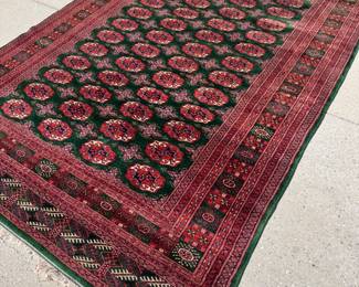 Red/Green Persian Facsimile.  Measureing 6' X 9', Excellent Condition.