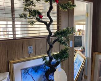 Faux bonsai tree