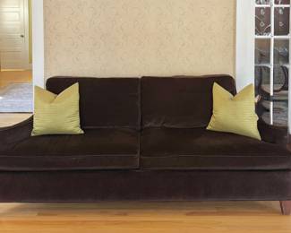 Candice Olsen Velvet Sofa