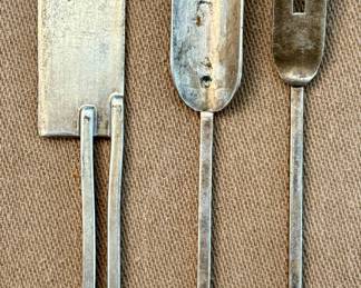 Leonore Doskow Arts & Crafts Handmade Sterling Cheese Serving Pieces