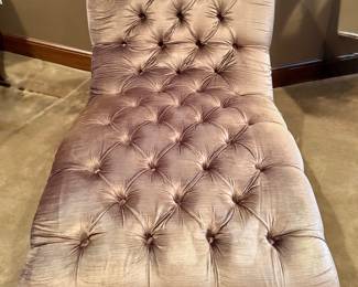Velour Chaise Lounge