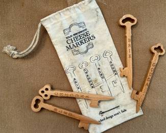 Solid Beechwood Cheese Markers