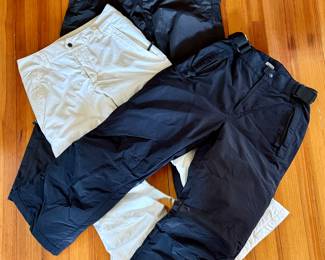 Northface, Lands End, Spyder ski/snow pants for women.