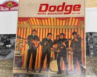 Dodge Magazine with The Beatles on the cover.