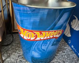 Hot Wheels Metal Wastebasket