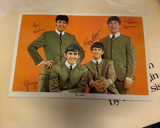 Vintage Beatles Postcard