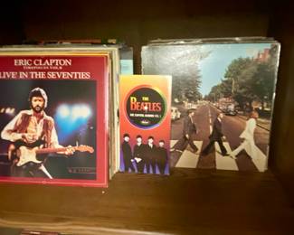 LPs, 45's, 78's, CDs, Cassettes and VHS tapes
