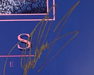 Christian Lassen Poster; signed