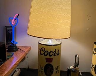 Large Coors Lamp