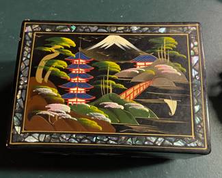 Asian Lacquered Music Box