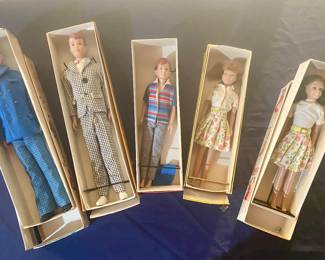 1960s Barbie and friends dolls with boxes