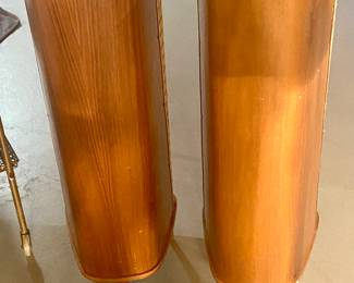 Vintage Mid Century Grundig Raumklang Tripod Stereo Speakers 