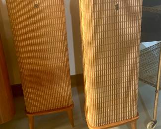 Vintage Mid Century Grundig Raumklang Tripod Stereo Speakers 