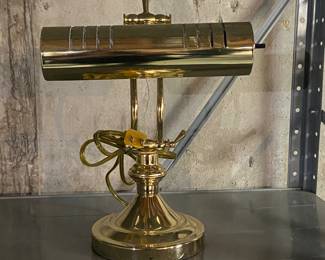 Brass desk lamp