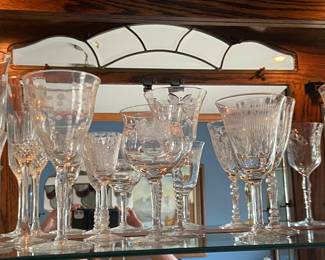 Vintage Etched Glassware