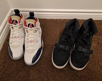 Mens shoes range in sizes 12 - 14.