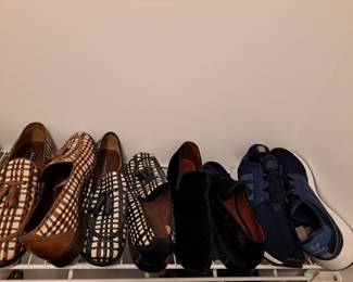 Mens shoes range in sizes 12 - 14.