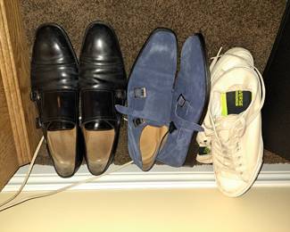 Mens shoes range in sizes 12 - 14.