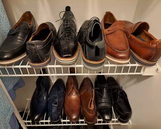 Mens shoes range in sizes 12 - 14.