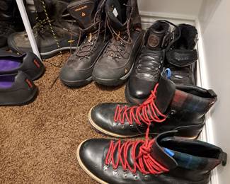 Mens shoes range in sizes 12 - 14.