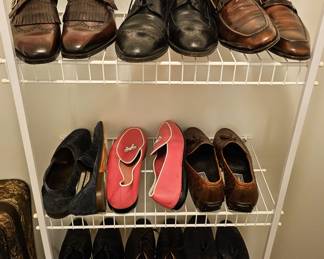 Men's shoes ranging in sizes 12-14 mostly