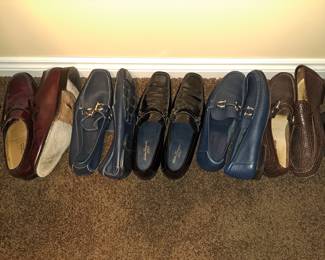 Mens shoes range in sizes 12 - 14.