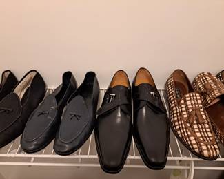 Mens shoes range in sizes 12 - 14.