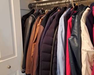 Mens jackets and sweaters. Size L-2XL.