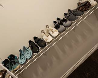 Men's shoes ranging in sizes 12-14 mostly