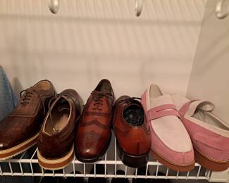 Mens shoes range in sizes 12 - 14.