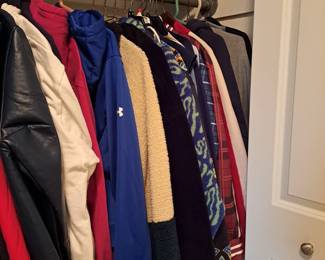 Mens jackets and sweaters. Size L-2XL.