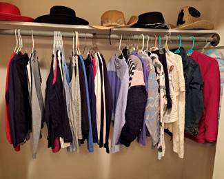 Girls youth size 10-14 long sleeve shirts, sweaters, and jackets.