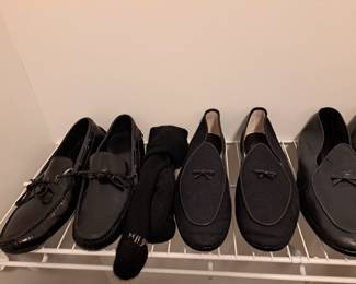 Mens shoes range in sizes 12 - 14.