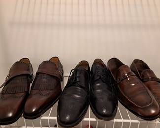 Mens shoes range in sizes 12 - 14.