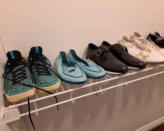 Mens shoes range in sizes 12 - 14.