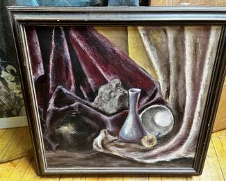 Oil canvas by H Schweig $300