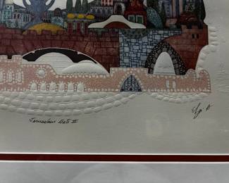 Israeli artist Amram Ebgi LE lithograph,