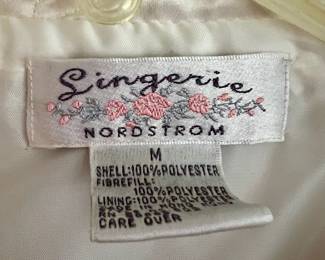 Nordstrom Lingerie White Bed Jacket – Size Medium
