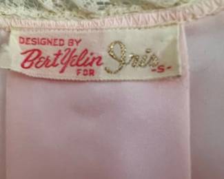 Bert Yelin For Iris Pink with Cream Lace Night Gown – Size Small